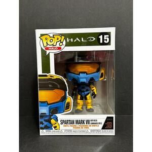 Funko POP! Halo: Spartan Mark VII w/ VK78 Commando Rifle [Blue] #15